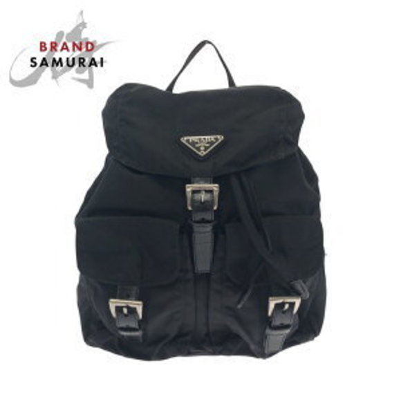 Prada triangular black nylon Tessuto - Picture 1 of 9